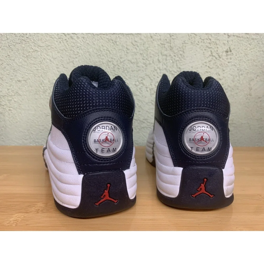 Jordan Jumpman Team 1 White Obsidian‎ Retro Basketball Shoes Size 10 Men